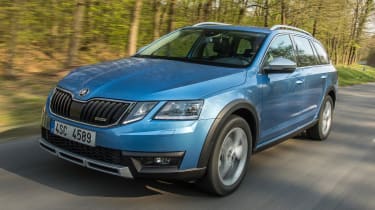 The Octavia Scout sits 30mm higher than the standard Octavia Estate