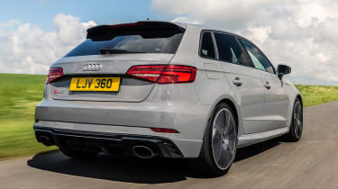 Audi RS3 rear 3/4 tracking