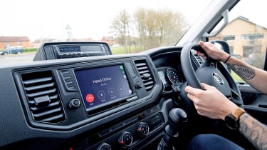 Bluetooth phone connectivity in a van