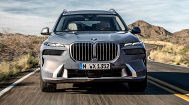 BMW X7 facelift driving - front view