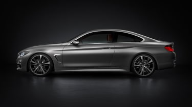 BMW 4 Series Coupe 2013 side profile