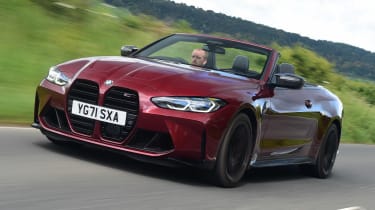 2022 BMW M4 Convertible driving - front