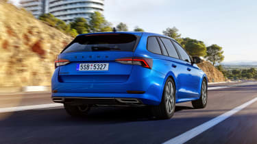 2021 Skoda Octavia Sportline estate rear view