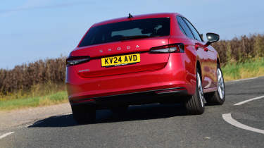 Skoda Superb rear cornering