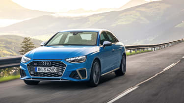 Audi S4 saloon front driving