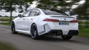 BMW M5 saloon rear 3/4 tracking