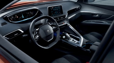 The advanced interior of the Peugeot 3008