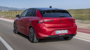 2022 Vauxhall Astra driving - rear