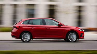 Skoda Scala UK side profile