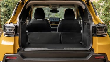 Jeep Avenger SUV boot seats folded