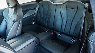 BMW M8 Competition coupe rear seats