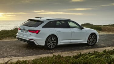 Audi A6 Avant plug-in hybrid side/rear view