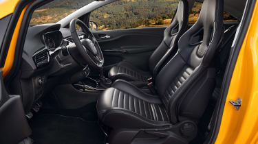 Vauxhall Corsa GSI fron seats