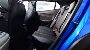 Peugeot e-2008 SUV rear seats