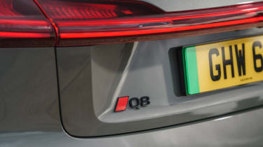Audi Q8 e-tron SUV rear badge