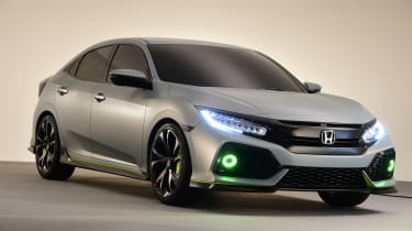 The production Honda Civic remains faithful to the pre-production show car.