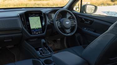 Subaru Forester interior from back seat