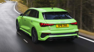 Audi RS 3 Sportback Launch Edition driving - rear