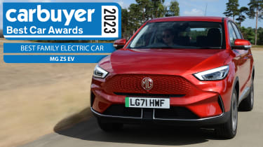 Carbuyer best family electric car MG ZS EV