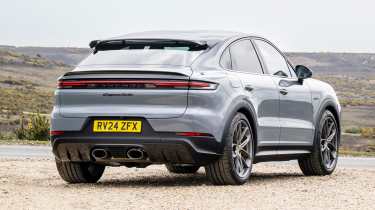 Porsche Cayenne Coupe Turbo E-Hybrid rear quarter static