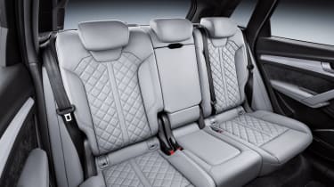 The 40:20:40 split folding rear seat can be slid forward, reclined and folded flat