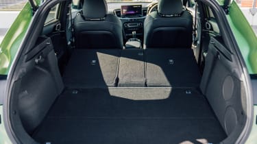 Kia XCeed hatchback boot seats folded