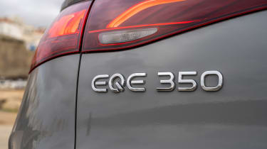 Mercedes EQE SUV rear badge