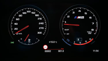 BMW M2 CS dials