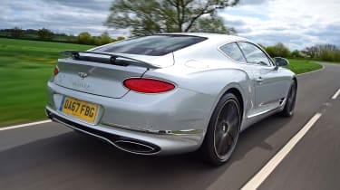 Bentley Continental GT rear 3/4 tracking