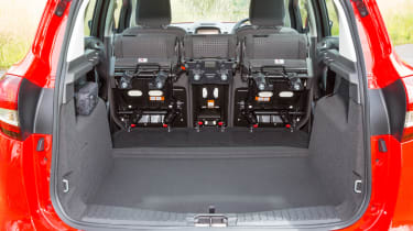 The seats can be folded away to maximise boot space when needed