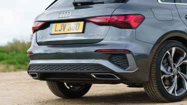 Audi A3 Sportback hatchback rear bumper