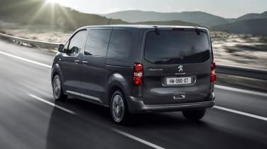 Peugeot e-Traveller driving - rear view