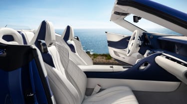 Lexus LC500 Convertible seats - side view