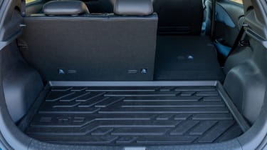 BYD Dolphin hatchback boot seats folded
