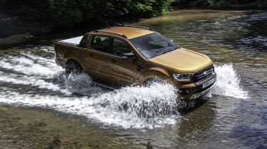 Ford Ranger Wildtrak crossing a river