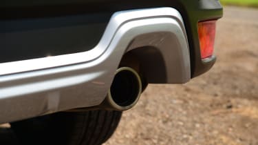 Subaru Forester SUV tailpipes