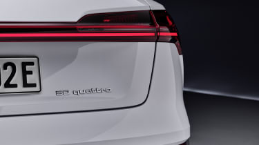 Audi e-tron 50 quattro badge and tail-light