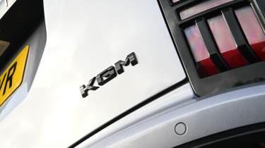 KGM Actyon boot badge