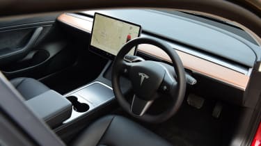 Tesla Model 3 saloon steering wheel