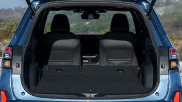 Subaru Forester rear seats folded