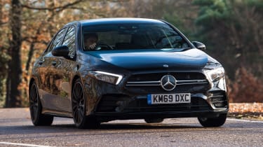 Mercedes-AMG A 35 Saloon front 3/4 cornering