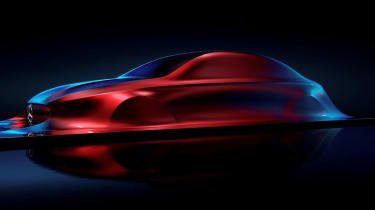 Mercedes&#039; Aesthetic A sculpture points to the sleek lines of all new small Mercedes models