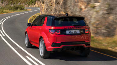 Facelifted Land Rover Discovery Sport - rear driving 