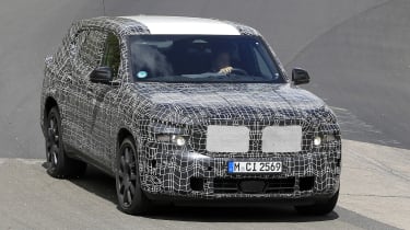 2022 BMW X8 SUV prototype - front view