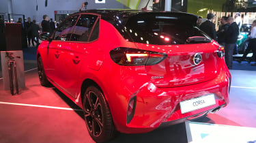 2019 Vauxhall Corsa - Rear static 3/4 view at Frankfurt