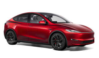 Tesla Model Y facelift render front quarter