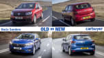 Dacia Sandero old vs new header