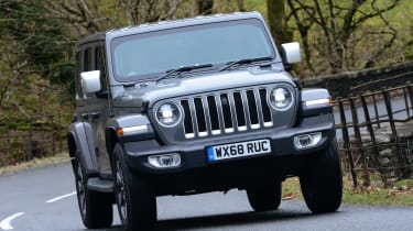 Jeep Wrangler driving