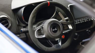Alpine A110 R steering wheel