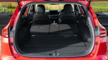Kia Ceed Sportswagon estate boot seats folded